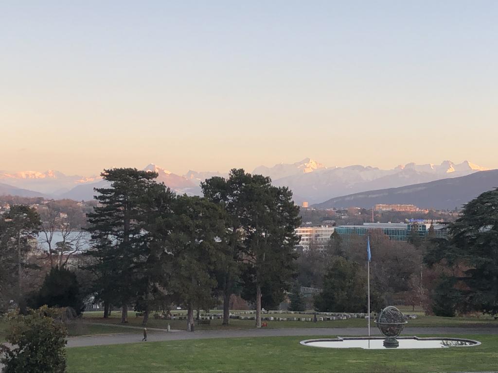 view of Palais des Nations, Geneva