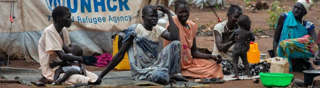 Refugees in Kule Refugee Camp in Ethiopia, 15 July 2014.