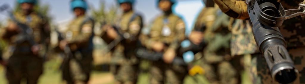 Exercice de simulation d’une équipe de Casques bleus égyptiens entièrement composée de femmes à Douentza, dans la région de Mopti.