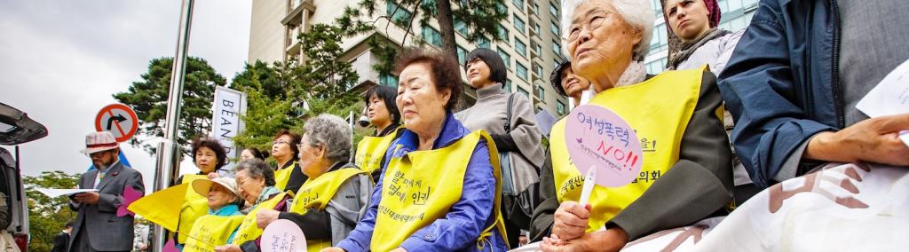 Former “comfort women” during the war against Japan. Seoul, South Korea, 22 October 2008