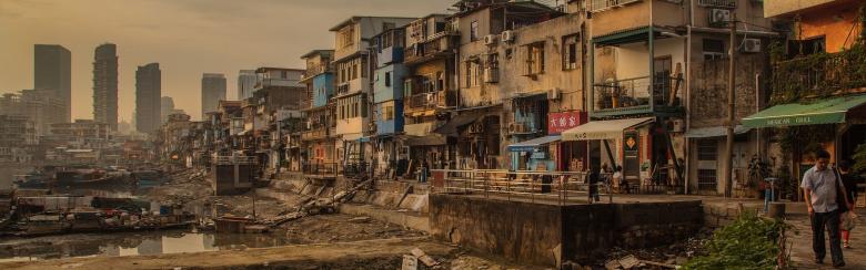Photo of a slum in Xiamen China