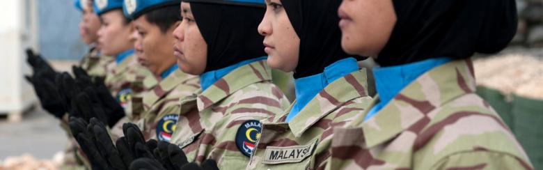 Malaysian female peacekeepers
