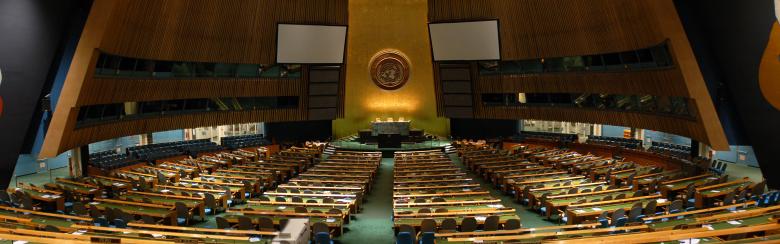 Empty UN General Assembly