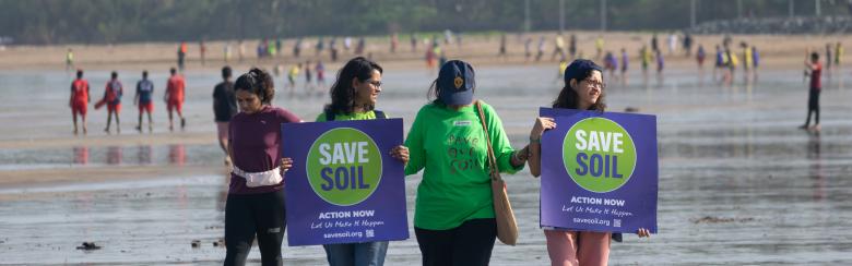 Save Soil protest Mumbai