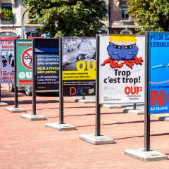 Dozens of referendum posters GVA - Shutterstock 1814370626 