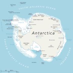 Antarctica map