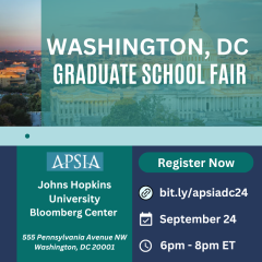 APSIA grad school fair Washington DC