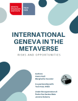 International Geneva in the Metaverse - Risks and opportunities